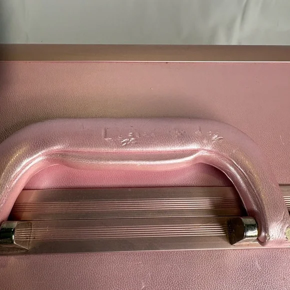 Sephora Professional Pink Metro Travel Train Hard Case Cosmetic Organizer W/KEY - Picture 9 of 16